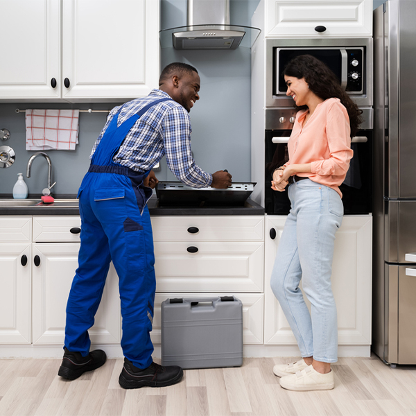 what kind of warranty do you offer on your cooktop repair services in DISH